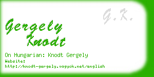 gergely knodt business card